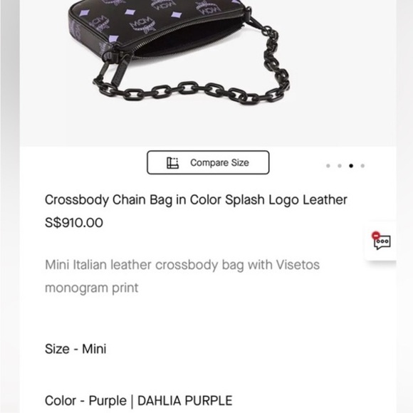 Brand NEW 💯Authentic MCM Mini Aren Colorsplash leather flat pouch crossbody 🚨 - Picture 4 of 9